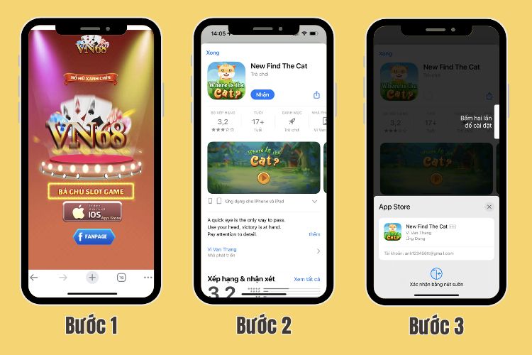 Thực hiện VN68 tải app trên hệ điều hành IOS